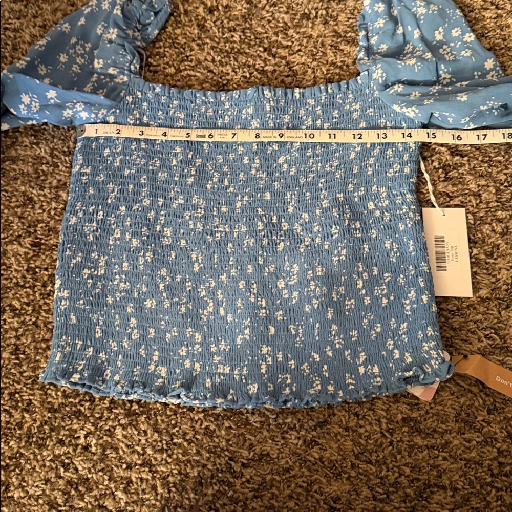 Reformation Floral Print Square neckline blouse NWT - Picture 9 of 10